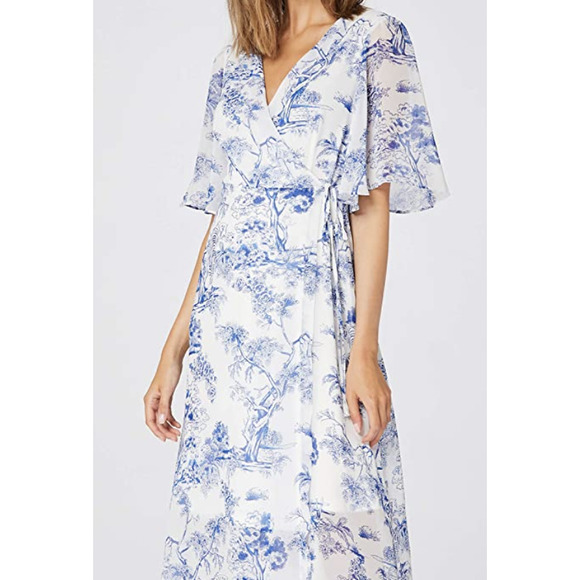 TRUTH & FABLE Maxi Wrap Dress Tiger Print NEW - Picture 10 of 10